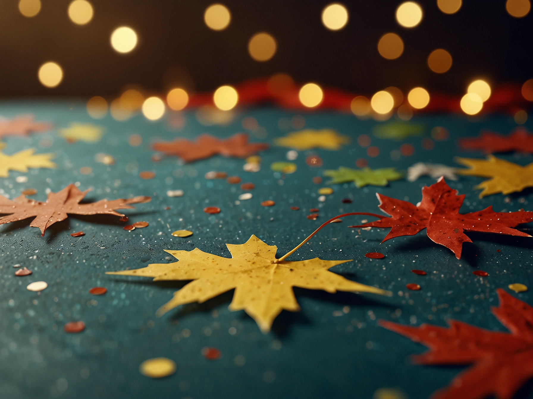 Promotions banner with confetti